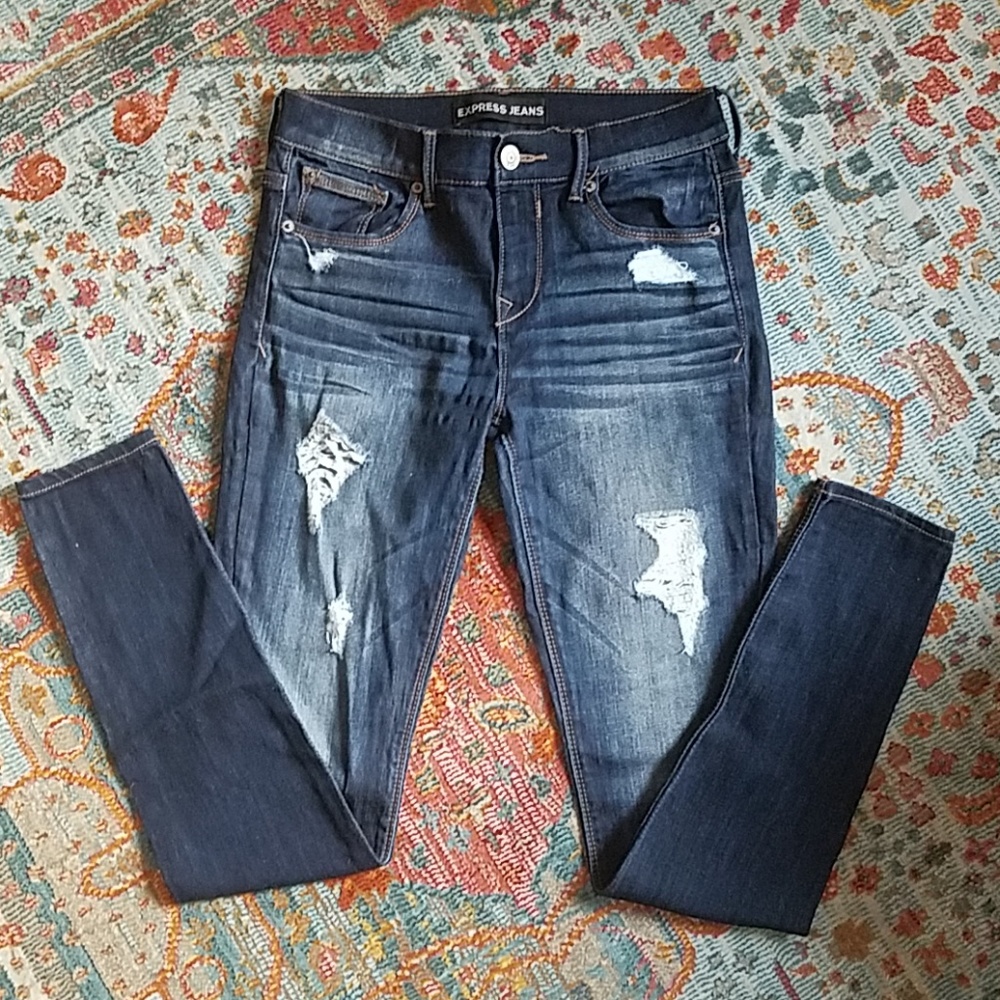 Express mid rise leggings, size 2